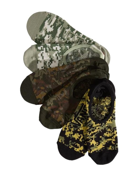 Stopki Unisex VANS Ticker Cannodle Neutral Olive (3pary) VN000SYXGCY1 L