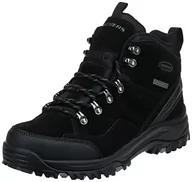 Buty trekkingowe męskie - Skechers Męskie buty trekkingowe Relment-Pelmo High Rise, Czarny zamsz, 45.5 EU - miniaturka - grafika 1