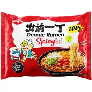 Nissin Zupa makaronowa Demae Ramen, pikantna 100g - Nissin 3269-uniw - Kuchnie świata - miniaturka - grafika 1