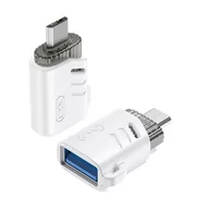 Pozostałe akcesoria do telefonów - XO adapter NB256C OTG USB - microUSB biały - miniaturka - grafika 1