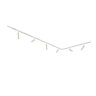 Lampy sufitowe - QAZQA Nowoczesny system oświetlenia szynowego Slimline Uzzy z 6 reflektorami w kolorze beżowym i białym, jednofazowy - miniaturka - grafika 1