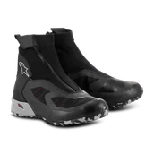 Buty motocyklowe - Buty Motocyklowe Alpinestars CR-8 Gore-Tex® Czarny/Średni szary/Jaskrawoczerwony42 - miniaturka - grafika 1