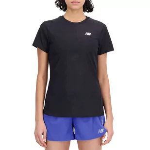 Koszulka New Balance WT33281BK - czarna - Koszulki sportowe damskie - miniaturka - grafika 1