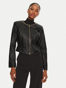 Rinascimento Kurtka z imitacji skóry CFC0120353003 Czarny Regular Fit - Kurtki damskie - miniaturka - grafika 1