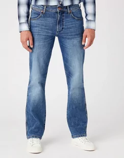 Wrangler Texas Męskie Spodnie Jeansowe Dark Waters W1215929V-W33 L34 - Spodnie męskie - miniaturka - grafika 1