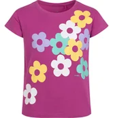 Bluzki dla dziewczynek - T-shirt z krótkim rękawem dla dziewczynki, z motywem kwiatowym, różowy 3-8lat - miniaturka - grafika 1