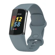 Akcesoria do smartwatchy - opaska pasek bransoleta SMOOTHBAND Fitbit Charge 5 / 6 szaroniebieska rozmiar S - miniaturka - grafika 1