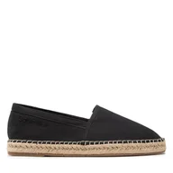 Espadryle męskie - Espadryle Calvin Klein Espadrille Cv Ns HM0HM00539 Czarny - miniaturka - grafika 1