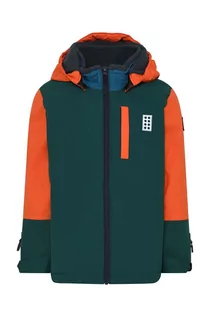 Kurtki i płaszcze dla dziewczynek - Lego kurtka narciarska dziecięca kolor pomarańczowy - grafika 1