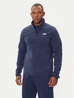 Bluzy męskie - The North Face Polar Glacier NF0A8D0Q Granatowy Regular Fit - miniaturka - grafika 1