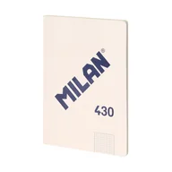 Zeszyty szkolne - Zeszyt notes klejony A4 MILAN w kratkę, 48 kartek, seria 1918, beżowy - miniaturka - grafika 1