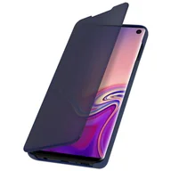 Etui i futerały do telefonów - Etui z klapką, lustrzane etui Samsung Galaxy S10, stojące etui - ciemnoniebieskie - miniaturka - grafika 1