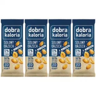 Dobra Kaloria Baton owocowy solony orzech Zestaw 4 x 35 g - Batoniki - miniaturka - grafika 1