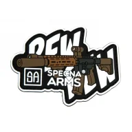 Odzież taktyczna i umundurowanie - Naszywka Specna Arms Pew Pew Czarno-Biała - miniaturka - grafika 1