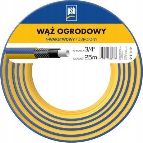 Cellfast Wąż ogrodowy 4 warstwowy 3/4 25 m wytrzymały zbrojony