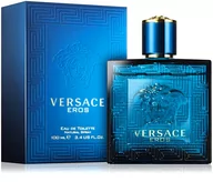 Zestawy kosmetyków męskich - Versace Eros woda toaletowa 100 ml + woda toaletowa 10 ml + żel pod prysznic 100 ml + balsam po goleniu 100 ml - miniaturka - grafika 1