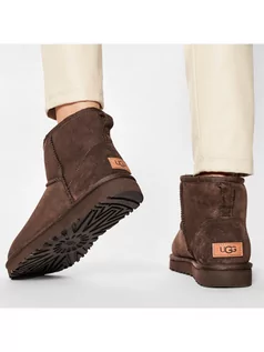 Śniegowce damskie - Ugg Buty W Classic Mini II 1016222 Brązowy - grafika 1