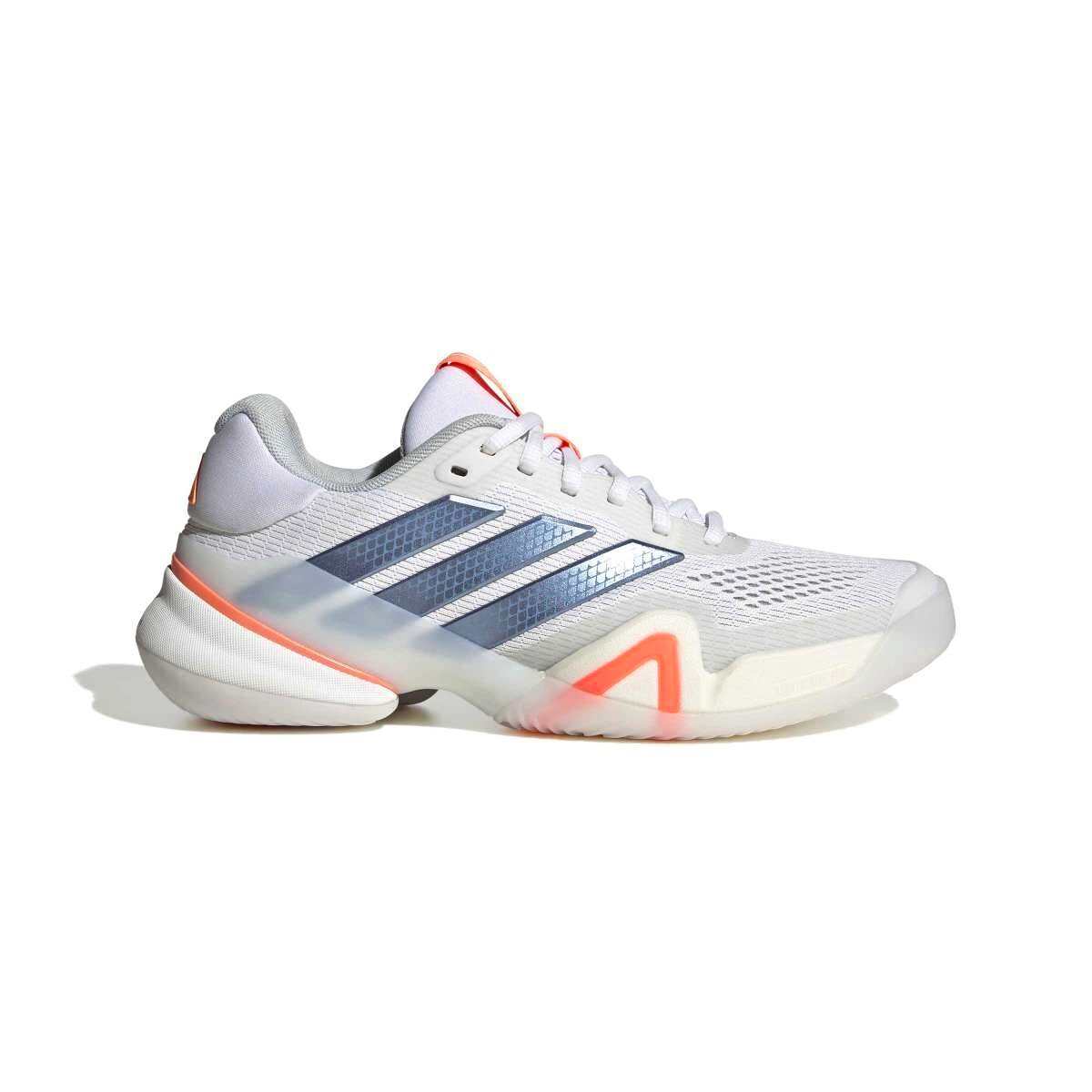 Damskie buty tenisowe adidas Barricade 14 Tennis Shoes Ftwr White/Halo Blue/Beam Orange EUR 39 1/3