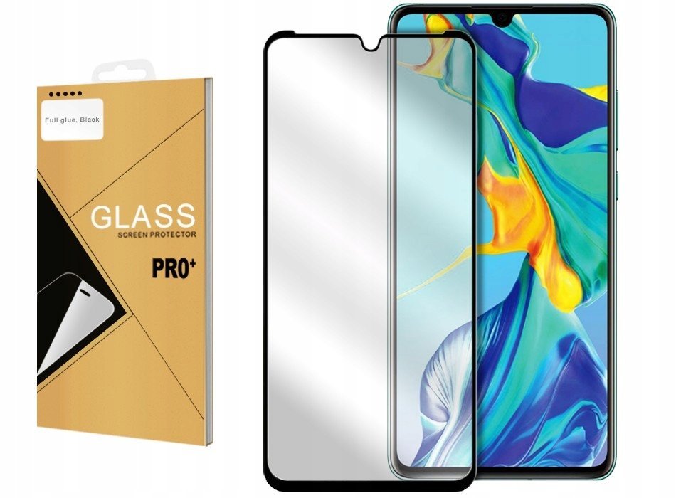 Szkło HARTOWANE FULL GLUE 5D do Huawei P30