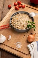 Szybkie dania obiadowe - DANIE (579) KOMOSA RYŻOWA Z ZIELONĄ SOCZEWICĄ 135G - miniaturka - grafika 1