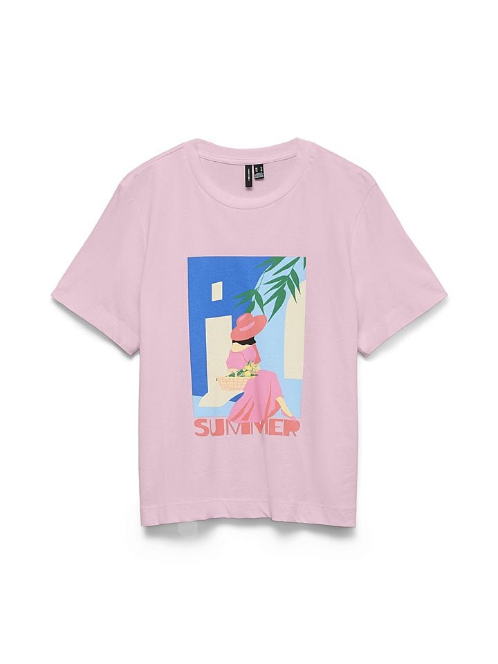 Vero Moda Koszulka w kolorze jasnoróżowym