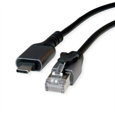 VALUE Konwerter kabla USB 3.2 Gen 2 na Gigabit Ethernet, czarny, 1 m 12.99.1165