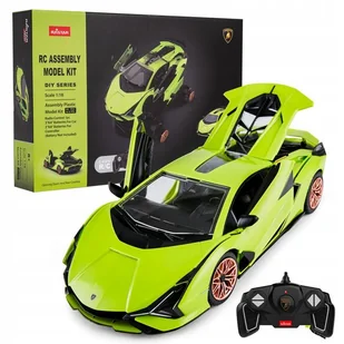 Auto zdalnie sterowane R/C Lamborghini Sian 1:18 zielony RASTAR do złożenia - Zabawki zdalnie sterowane - miniaturka - grafika 1