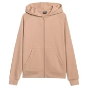 Bluzy sportowe damskie - Bluza damska 4F Sweatshirt F1977 Rozmiar: M / Kolor: beżowy - miniaturka - grafika 1