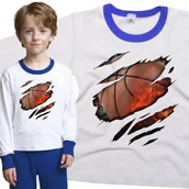 Piżamy dla dziewczynek - Piżama dziecięca Koszykówka Basket Piłka Do Kosza 110/116 - VoloDonum - miniaturka - grafika 1
