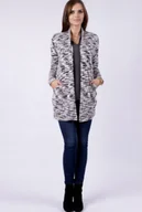 Swetry damskie - CZARNY SWETER POGRZEB ŻAŁOBA NARZUTKA OKAZJA - miniaturka - grafika 1