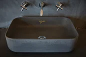 Umywalki - Umywalka Z Betonu Model V_23 Antracytowa  / Voglio - miniaturka - grafika 1
