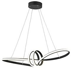 Canbera lampa wisząca LED czarny mat 338901-30   -20% w koszyku) - Lampy sufitowe - miniaturka - grafika 1