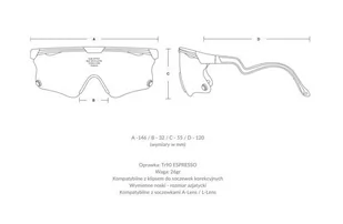 ALBA OPTICS Okulary sportowe z fotochromem DELTA ULTRA  ESP / VZUM F-LENS FLM - Okulary sportowe - miniaturka - grafika 5
