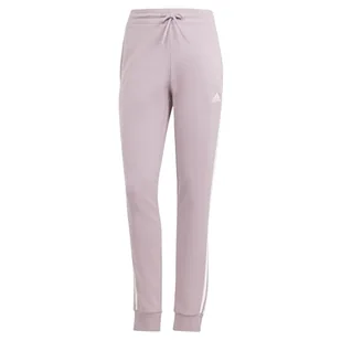 adidas Damskie spodnie dresowe Essentials z 3 paskami, frotte, z mankietami - Spodnie damskie - miniaturka - grafika 1