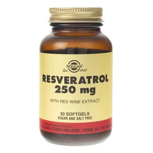 Solgar Resveratrol 250 mg - 30 kapsułek - Suplementy naturalne - miniaturka - grafika 1