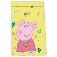 Opakowania i torebki na prezenty - TOREBKI NA SŁODYCZE ŚWINKA PEPPA 4 SZT. - miniaturka - grafika 1