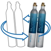 Akcesoria i części AGD - Gaz CO2 do naboju niebieskiego Twist Connect dla saturatorów, 2 sztuki - miniaturka - grafika 1