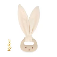 Gryzaki dla dzieci - Kaloo, Gryzak silikonowy z miękkimi uszami Królik kremowy kolekcja Lapinoo - miniaturka - grafika 1