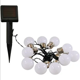 Polux Girlanda solarna 2 metry 10xLED mleczna 309280 SANICO 309280 - Lampy ogrodowe - miniaturka - grafika 1