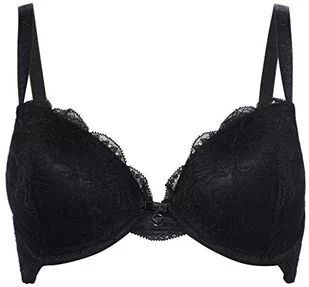 Emporio Armani Underwear Virtual Lace biustonosz push-up, Nero, 34D - Biustonosze - miniaturka - grafika 1