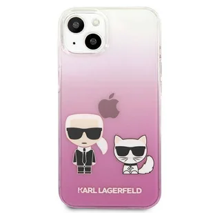 Karl Lagerfeld Ikonik & Choupette - Etui iPhone 13 (różowy) KLHCP13MCKTRP - Etui i futerały do telefonów - miniaturka - grafika 4