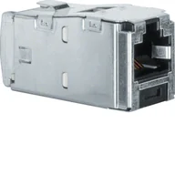 Gniazdka elektryczne - Hager Polo Integro Flow Mini Jack 8-biegunowy RJ45 kat.6 FTP 1985 1985 - miniaturka - grafika 1