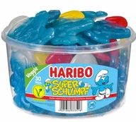 Żelki - Haribo, żelki o smaku owocowym Smerfy XXL, 30 sztuk - miniaturka - grafika 1