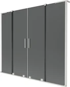 Parawany nawannowe - Mexen Velar L Duo parawan nawannowy 2-skrzydłowy rozsuwany 180 x 150 cm, grafit, nikiel szczotkowany - 896-180-003-42-97 - miniaturka - grafika 1