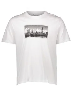Pepe Jeans Koszulka w kolorze białym - Koszulki męskie - miniaturka - grafika 1