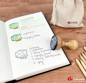 Przewodniki - Stempel mapa Polski - pasy rzeźby terenu - miniaturka - grafika 1