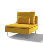 Pokrowce na meble - Dekoria pl pl Pokrowiec na moduł Söderhamn 1-osobowy musztardowy szenil 93 x 99 x 83 cm Etna 1007-705-04 - miniaturka - grafika 1