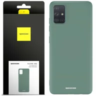 Etui i futerały do telefonów - Spacecase Etui Silicone Case Galaxy A51 dark green - miniaturka - grafika 1