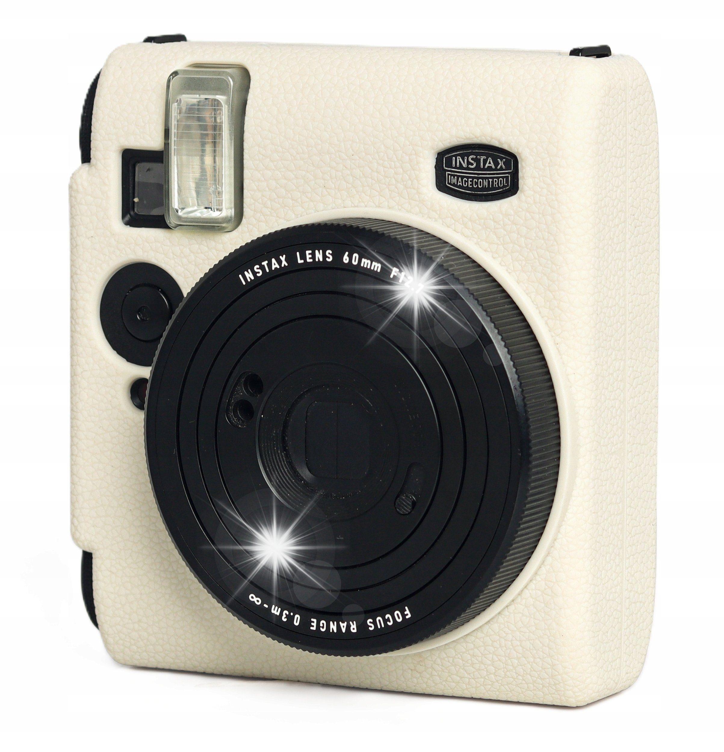 Pokrowiec LoveInstant Futerał Etui Pokrowiec Case Silikon do Fuji FujiFilm INSTAX Mini 99 Biały