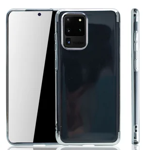 Etui na telefon Samsung Galaxy S20 Ultra Silver - Clear - silikonowe etui z TPU w kolorze przezroczystego srebra - Etui i futerały do telefonów - miniaturka - grafika 1